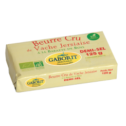 Beurre cru demi sel 125g