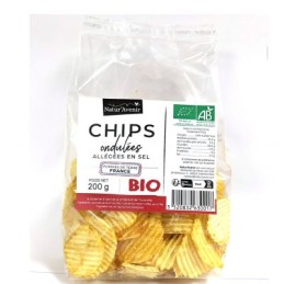 Chips ondulees allegees en sel