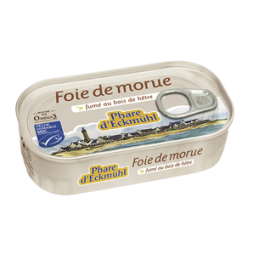 Foie de morue fume 121g