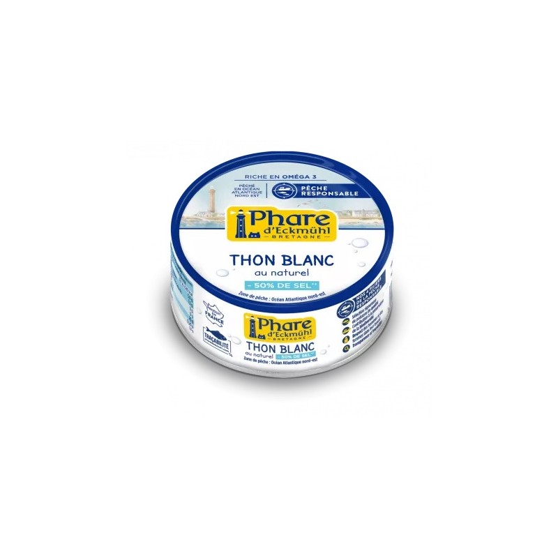Thon blanc au naturel teneur reduite en