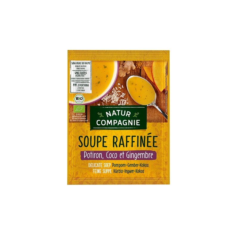 Soupe potiron coco gingembre (40g) natur