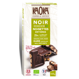 Chocolat noir noisettes...