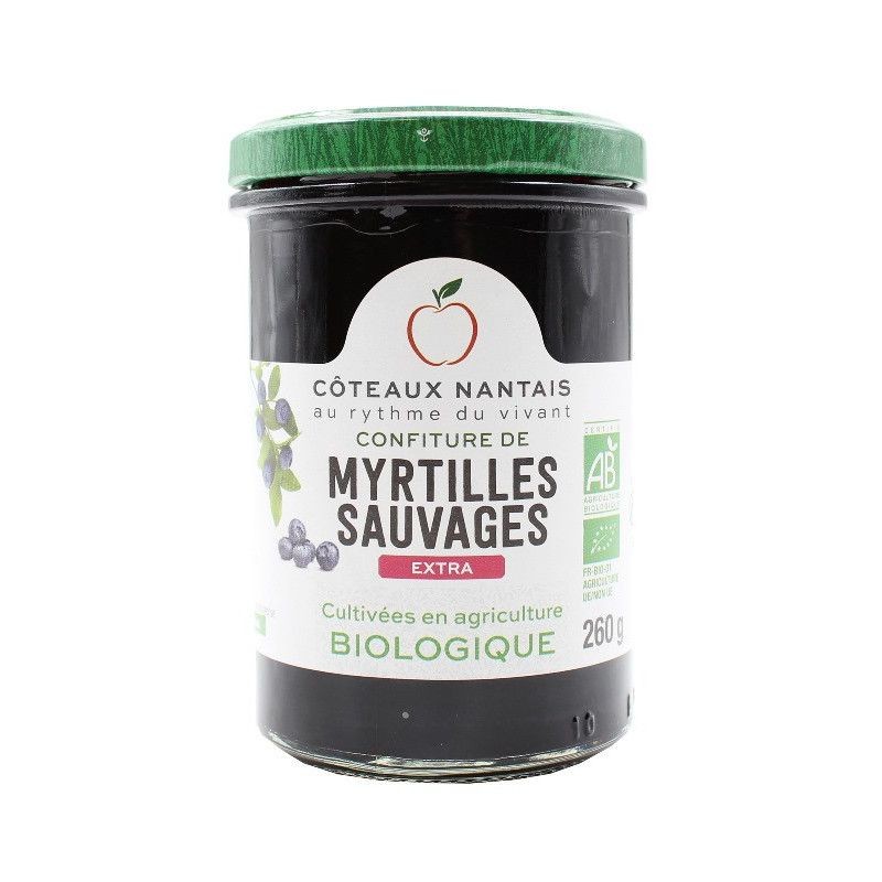 Confiture de myrtilles sauvages (260g)