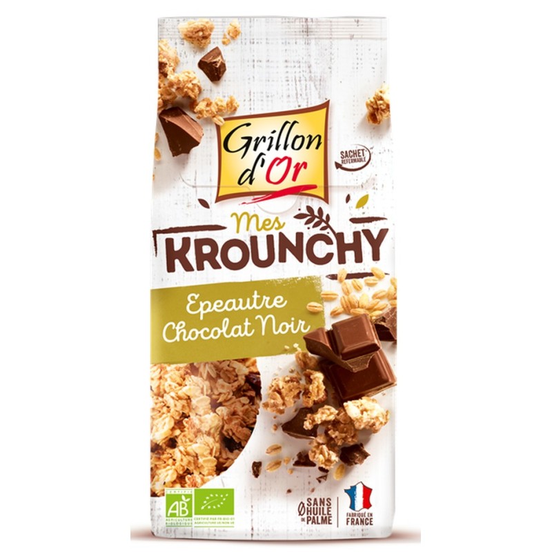 Krounchy epeautre chocolat noir 500g