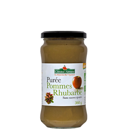 Puree pommes rhubarbe