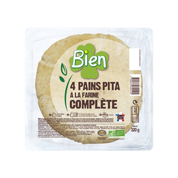 4 pains pita  a la farine...