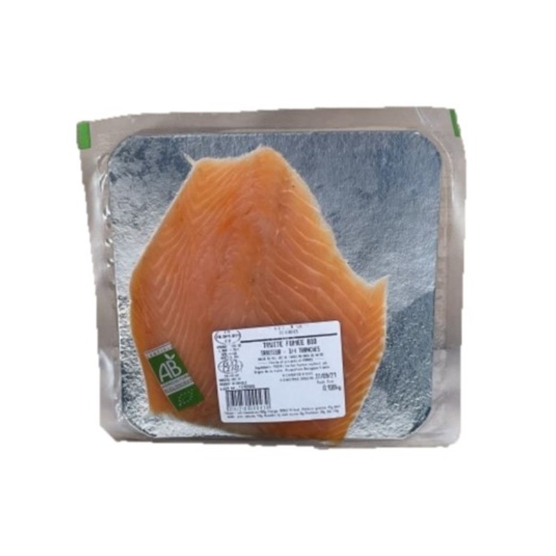 Truite fumee bio 4/6 tranches 100g