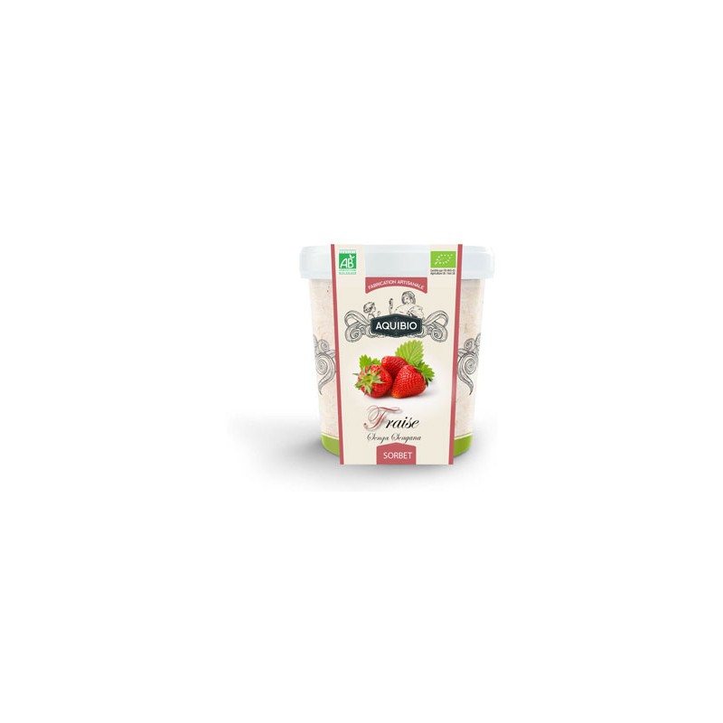 Sorbet fraise bio 500ml